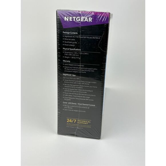 NETGEAR Nighthawk AC1750 Smart WiFi Router R6700 GAMING STREAMING NEW Sealed DH2 - Picture 2 of 5